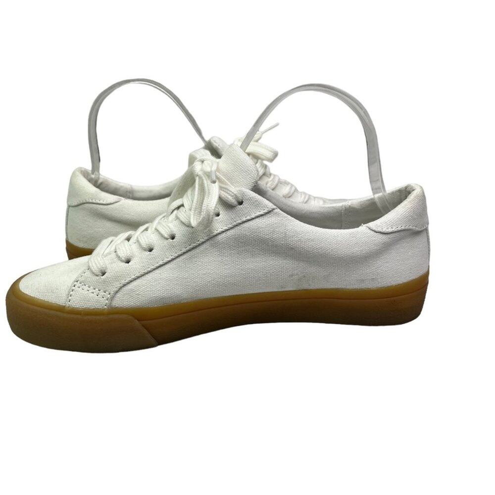Madewell Sneaker Unisex Womens 8 Canvas White Low Top Lace Up Casual